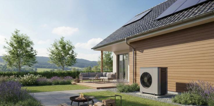 Huis met buitenunit